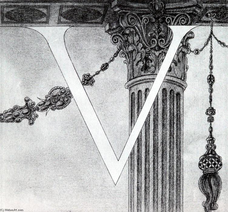 Design Of Initial V — Aubrey Vincent Beardsley