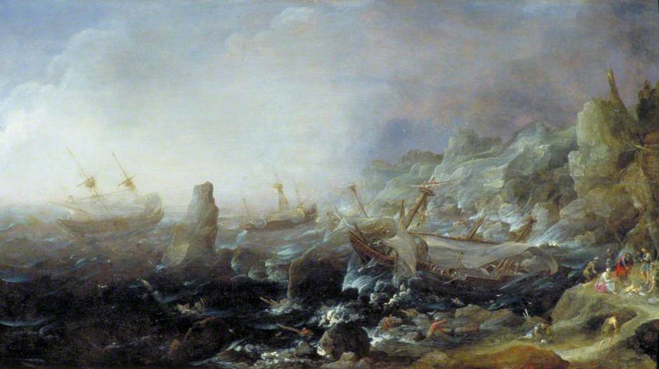 St Paul Wrecked At Sea — Bonaventura I Peeters