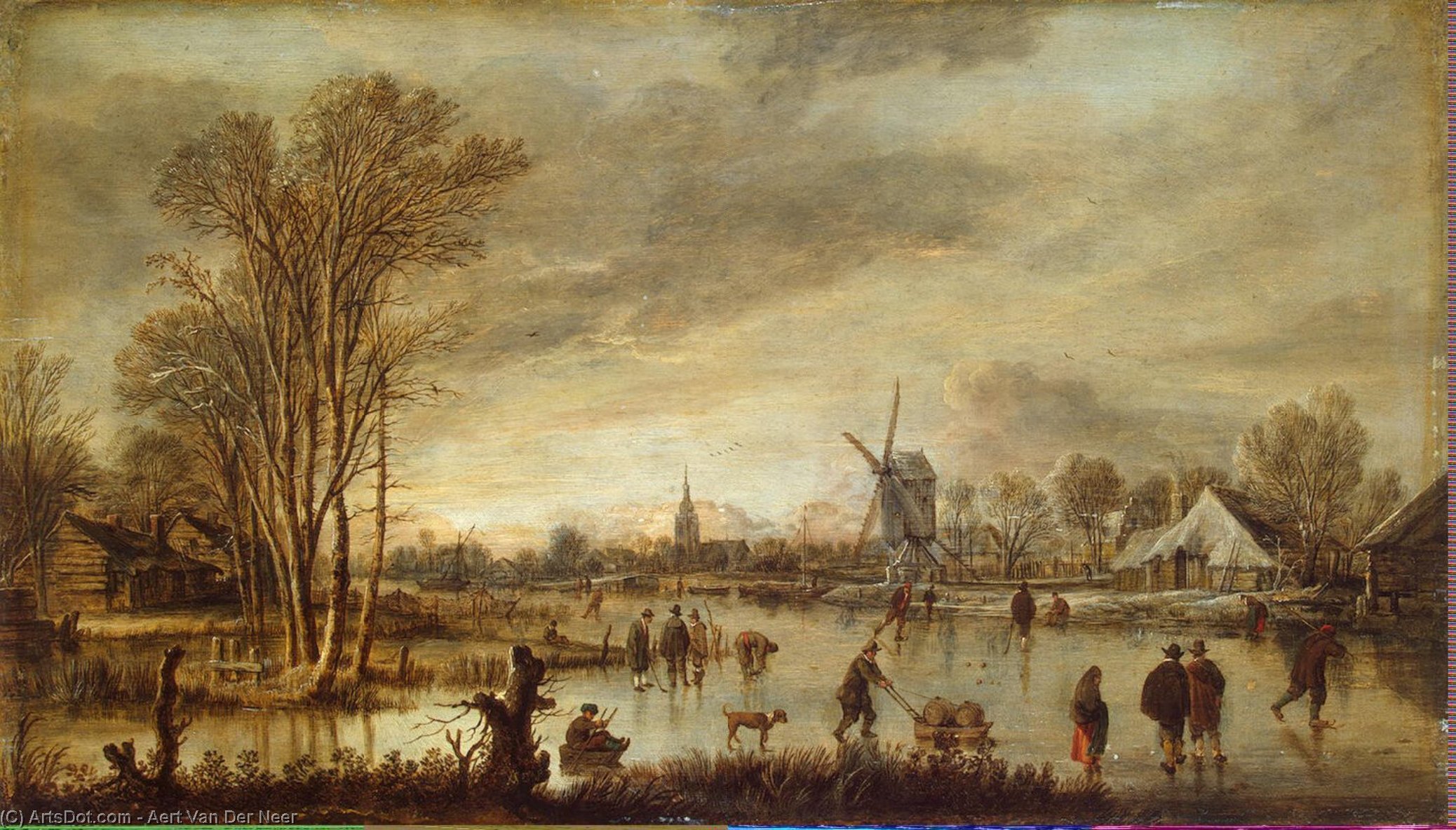 River In Winter — Аэрт Ван Дер Неер