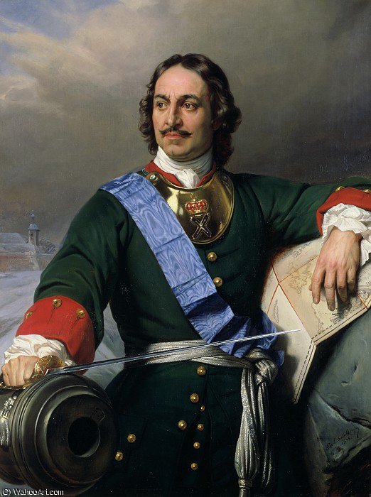 Peter I The Great Of Russia — Hippolyte-paul Delaroche