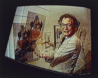 John Szarkowski In The Process Of Levitating Irving Penn's Still Life Photograph Of Fruit On Cbs — Robert Heinecken