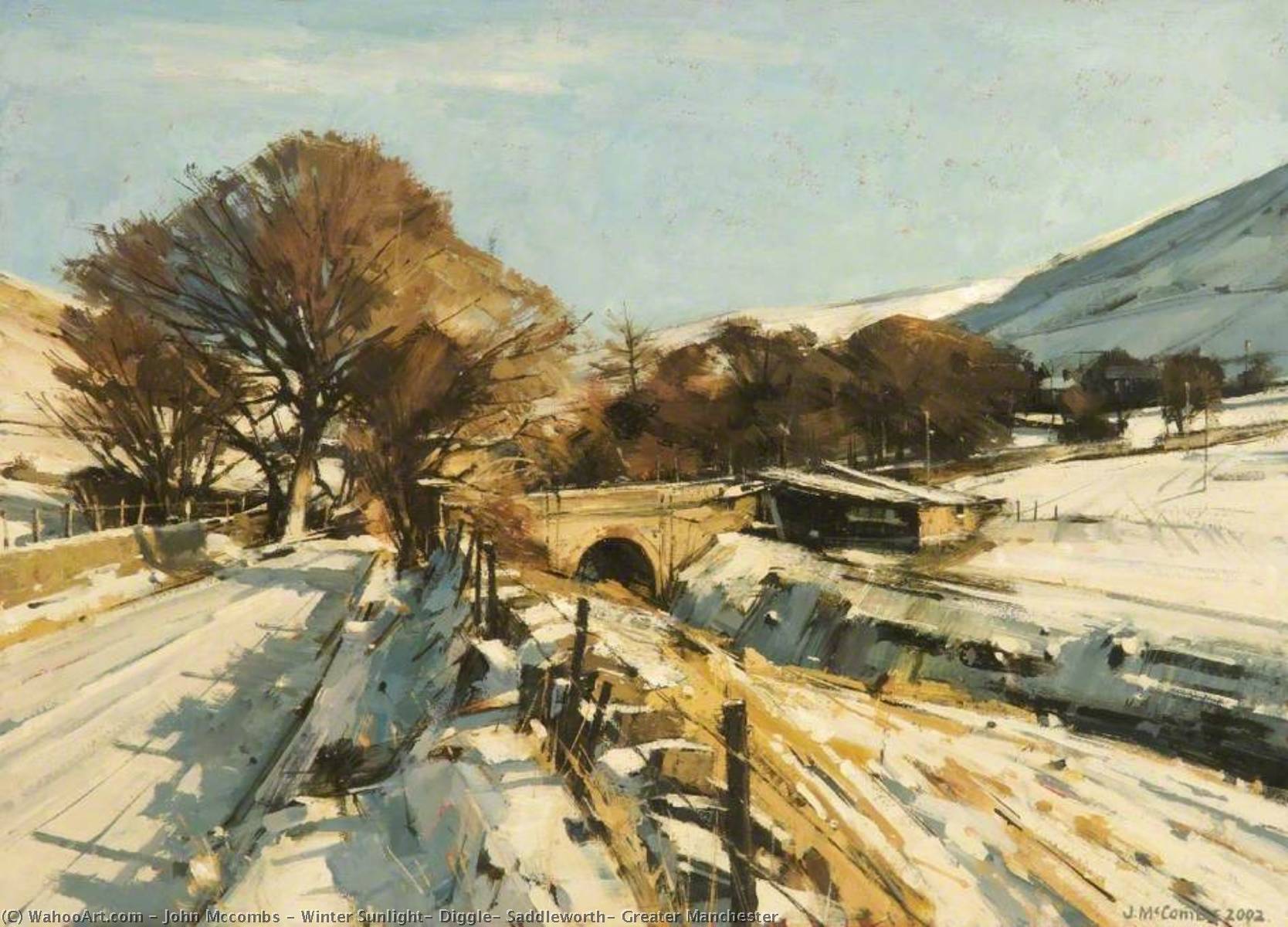 Winter Sunlight, Diggle, Saddleworth, Greater Manchester — John Mccombs