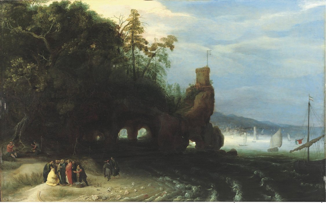 Christ Preaching At The Sea Of Galilee — Adriaan Van Stalbemt