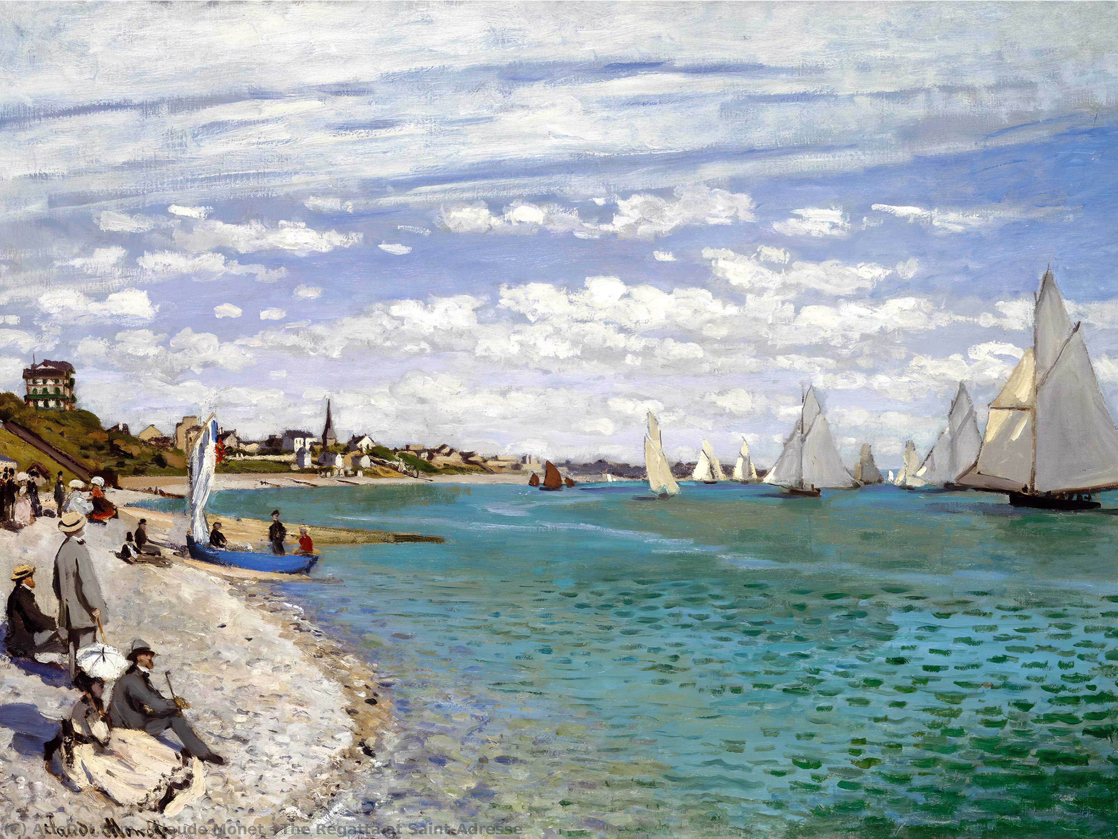 The Regatta At Saint-adresse — Claude Monet