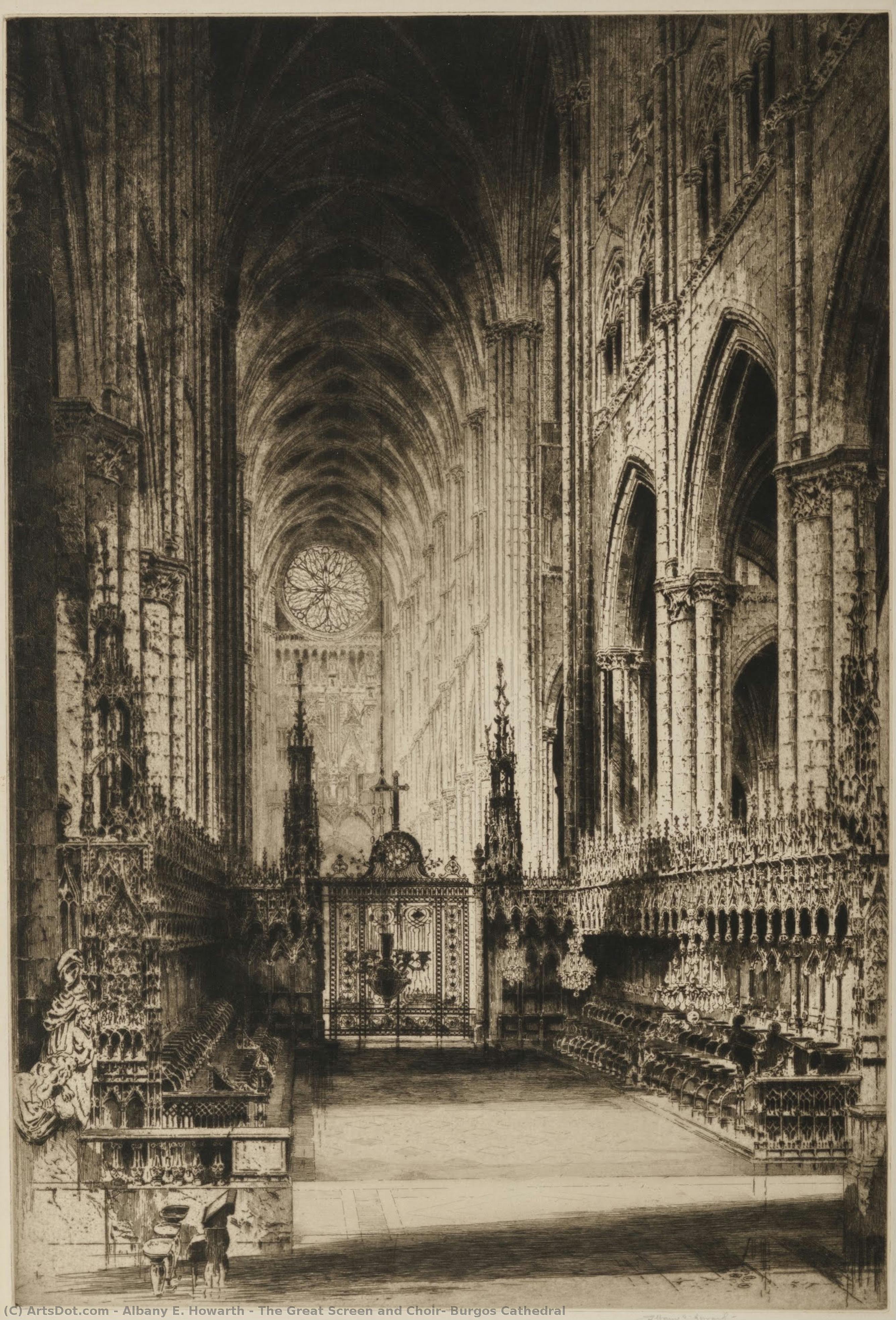 The Great Screen And Choir, Burgos Cathedral — Albany E. Howarth