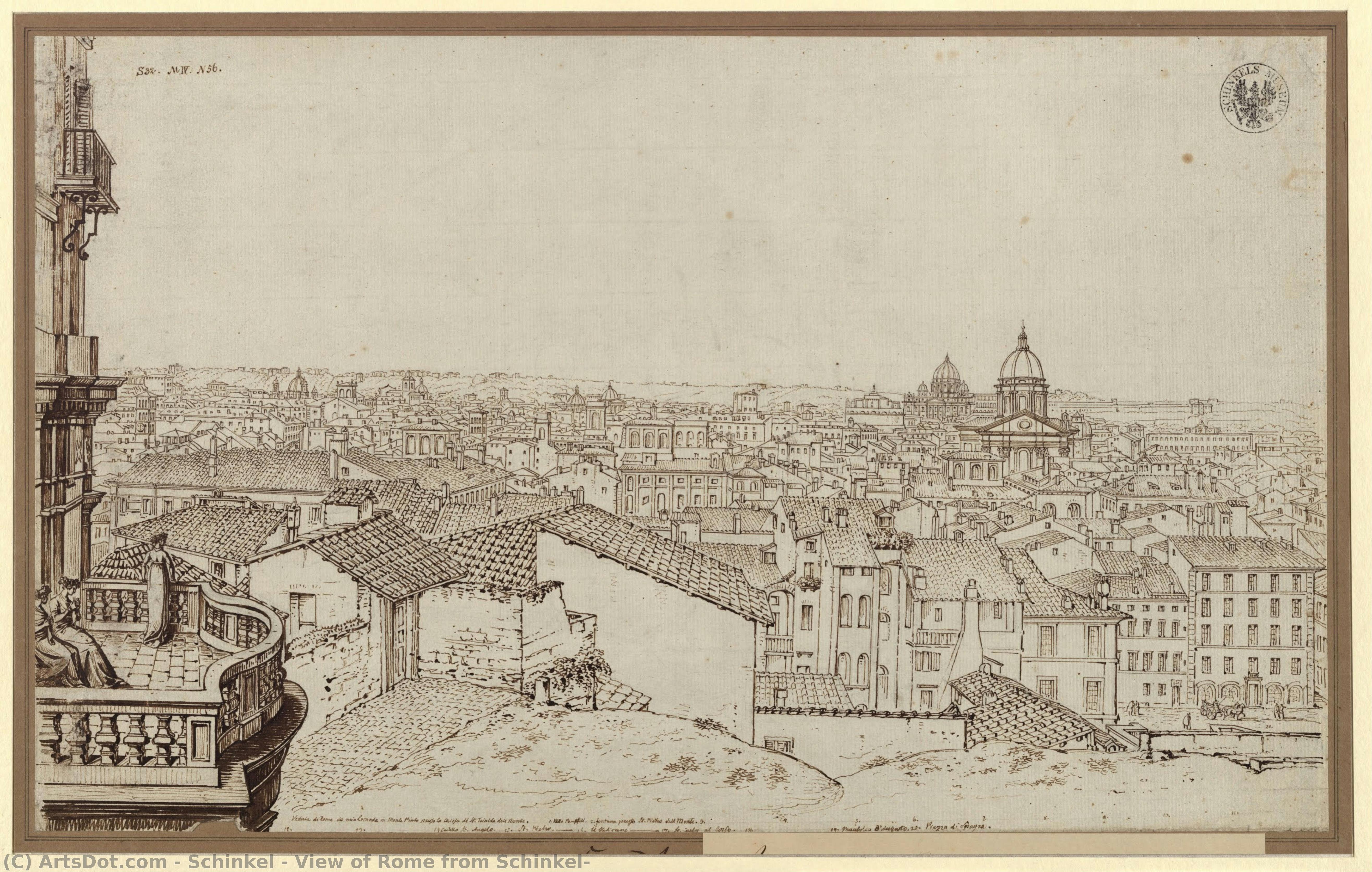 View Of Rome From Schinkel — カール・フリードリヒ・シンケル