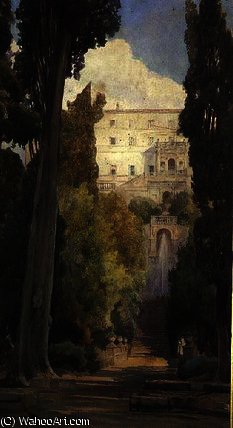 The Villa D'este, Tivoli — Ettore Roesler Franz