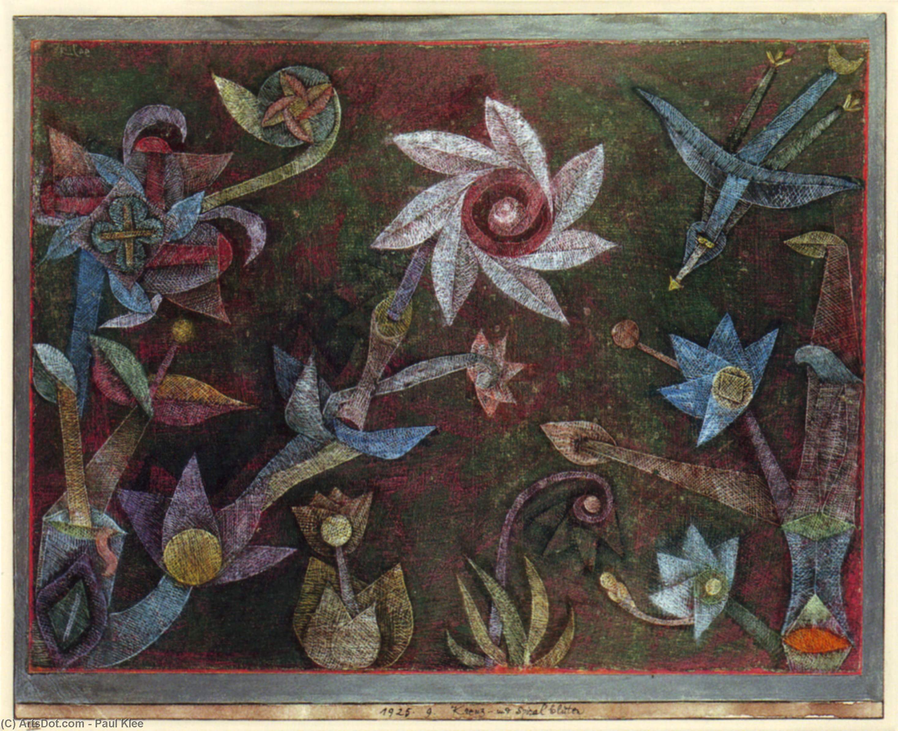 Crucíferos Y Flores Espiral — Paul Klee