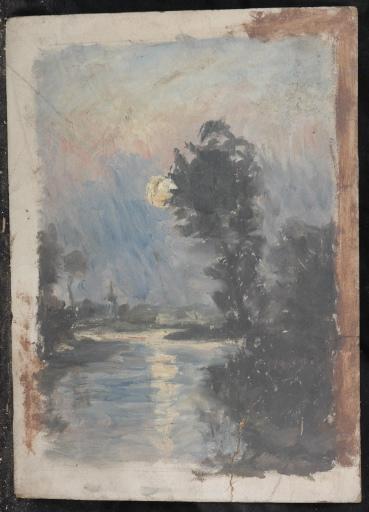 Lune Se Reflétant Dans L'eau, Oeuvre Inachevée — Valentine Reyre