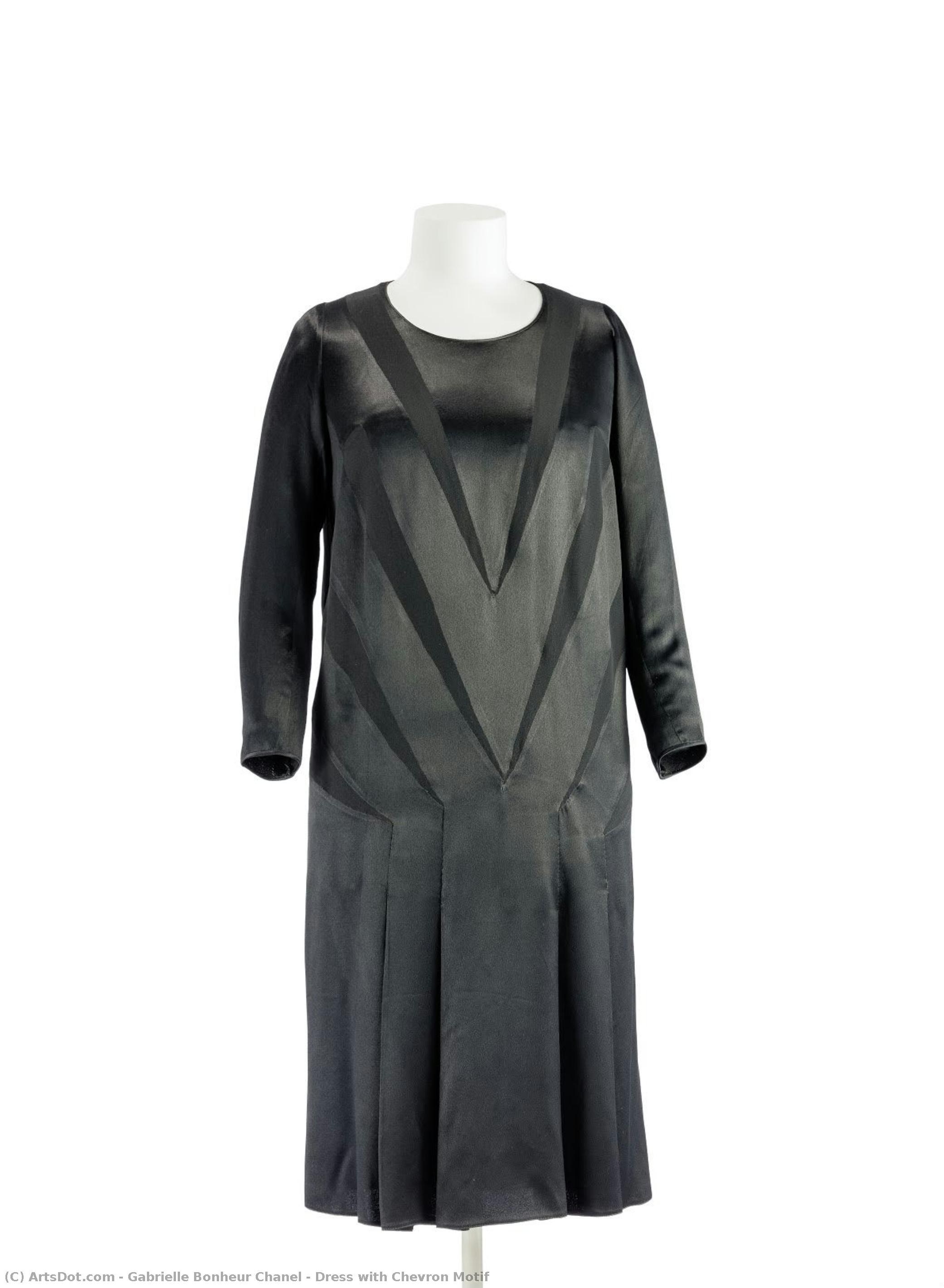 Dress With Chevron Motif — Gabrielle Bonheur Chanel