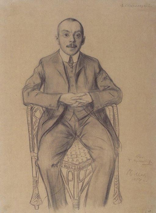 Portrait Of D.s. Stelletsky — Boris Mikhailovich Kustodiev