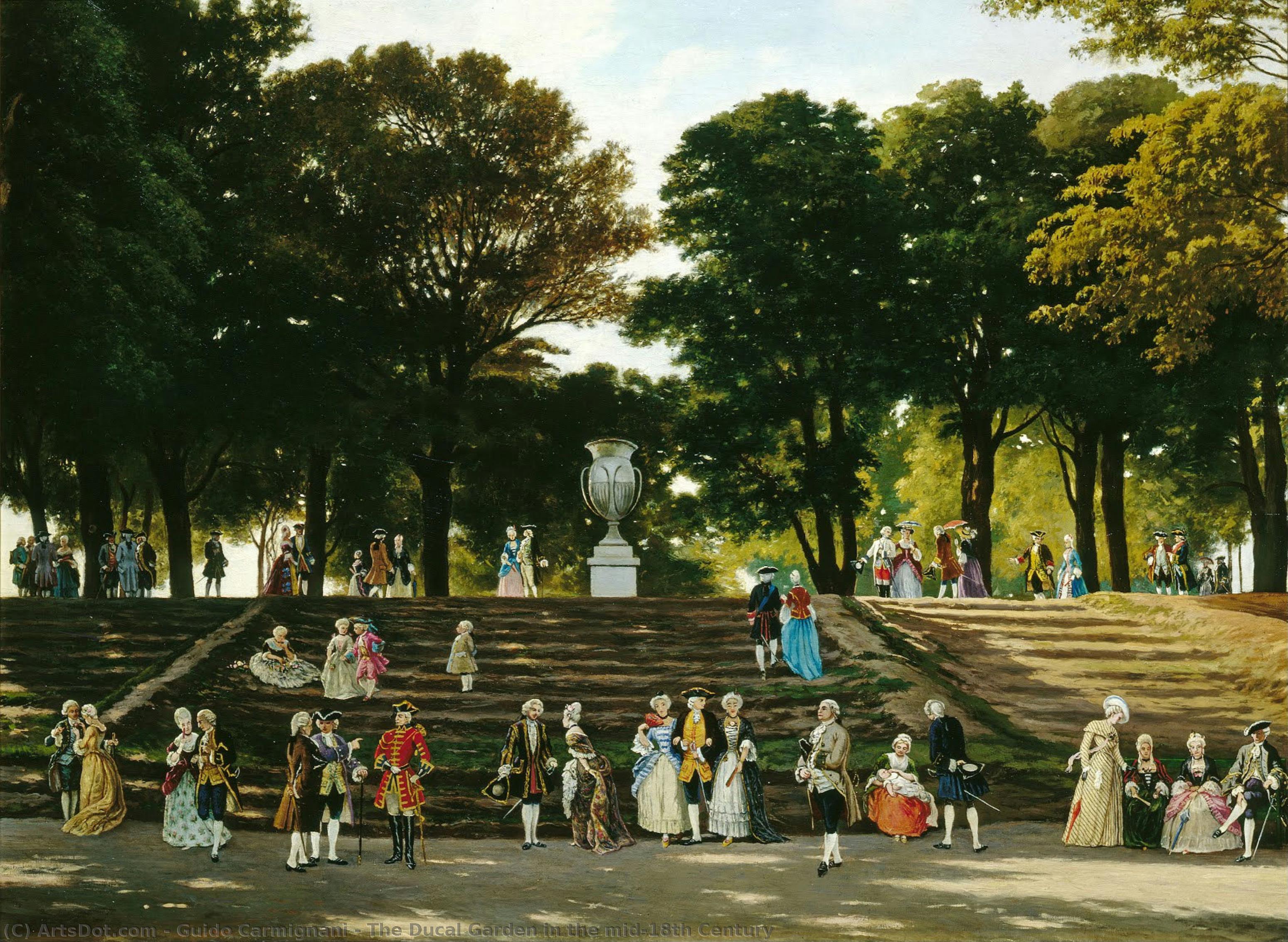 The Ducal Garden In The Mid-18th Century — Guido Carmignani