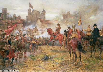 Cromwell At The Storming Of Basing House — Ernest Crofts