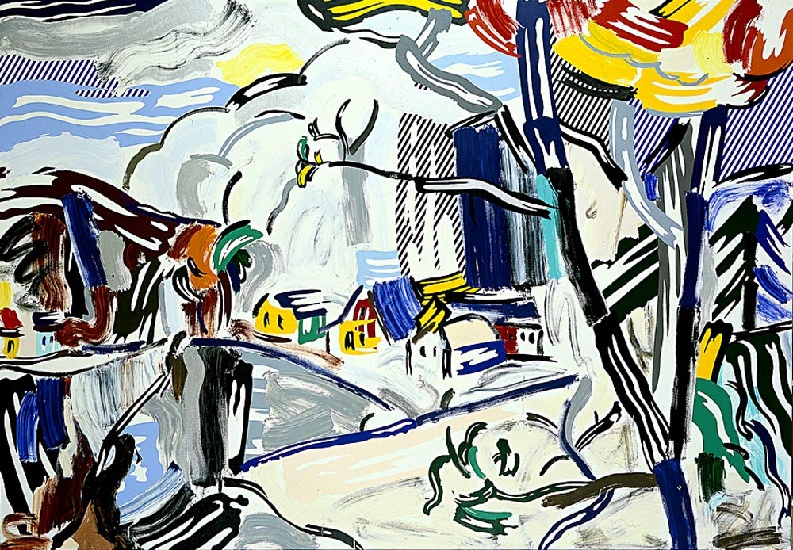 Mountain Village — Roy Lichtenstein
