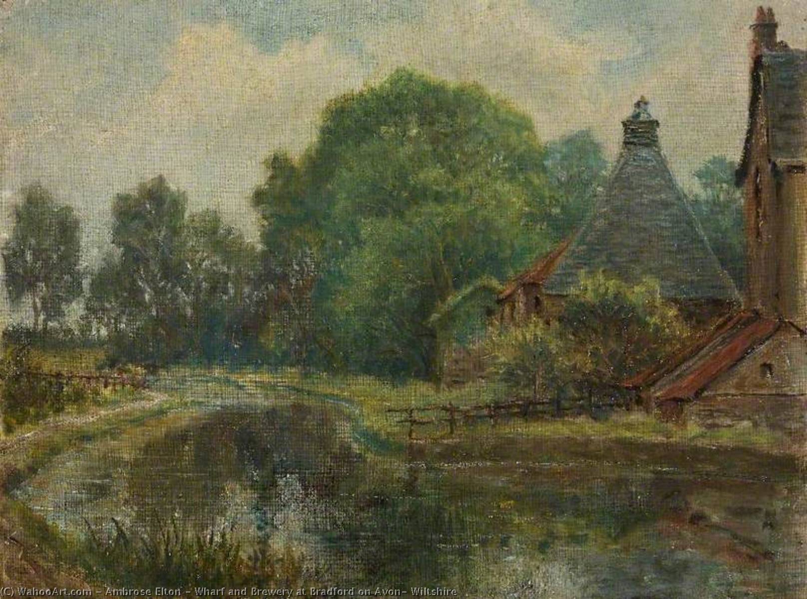 Wharf And Brewery At Bradford On Avon, Wiltshire — Ambrose Elton