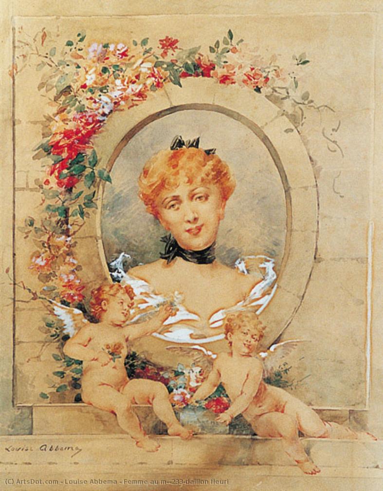 Femme Au Médaillon Fleuri — ルイーズ・アベマ