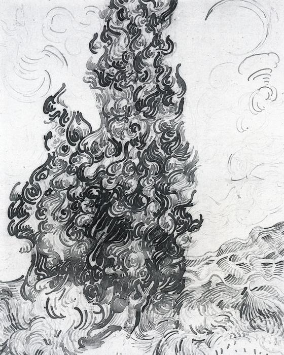 Cypresses — Vincent Willem Van Gogh