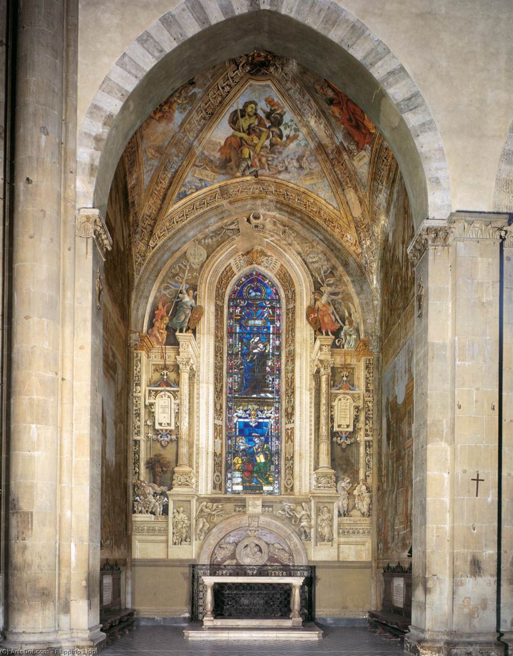 View Of The Strozzi Chapel — Filippino Lippi
