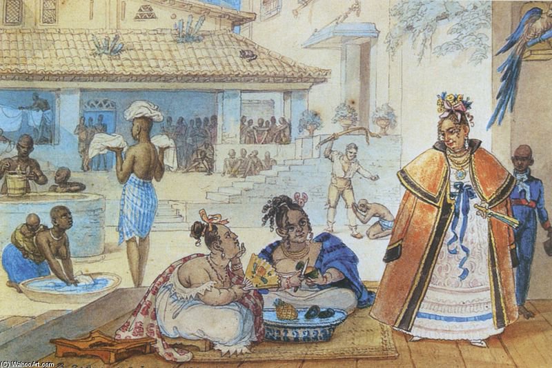Interior De Uma Casa Cigana — Jean-baptiste Debret