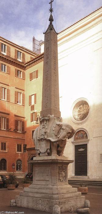 Fountain With Elephant And Obelisk — Gian Lorenzo Bernini