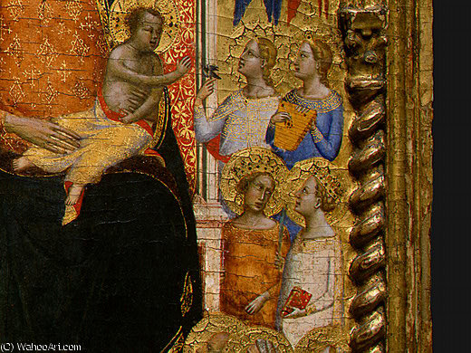Madonna And Child With Saints And Angels D7 — Bernardo Daddi