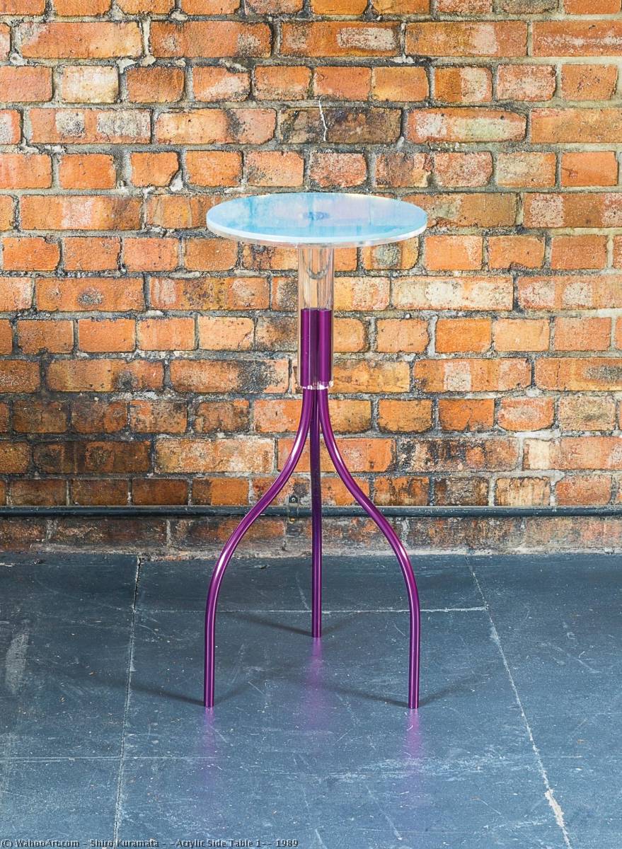 'acrylic Side Table 1', 1989 — Shiro Kuramata