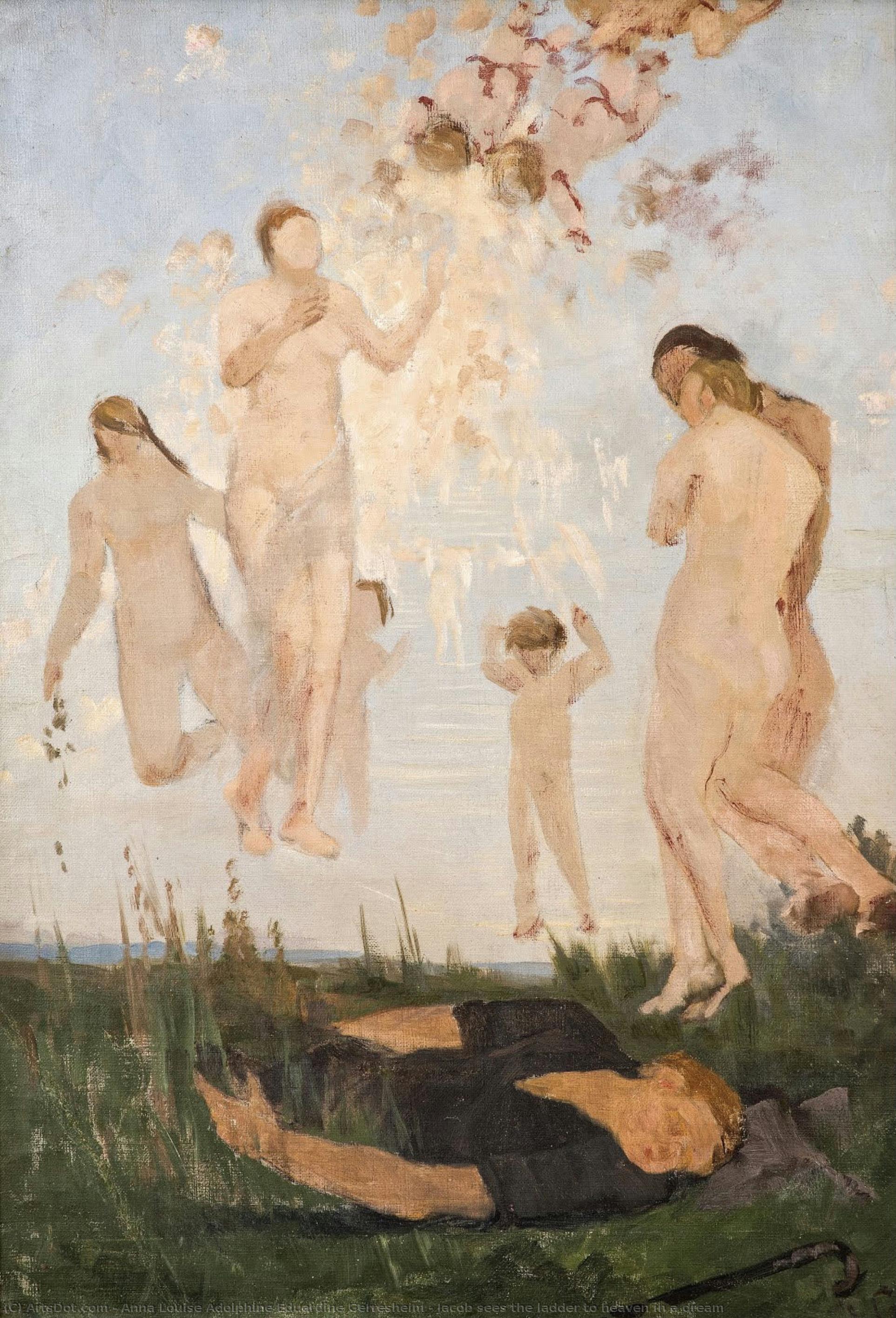 Jacob Sees The Ladder To Heaven In A Dream — Anna Louise Adolphine Eduardine Gerresheim