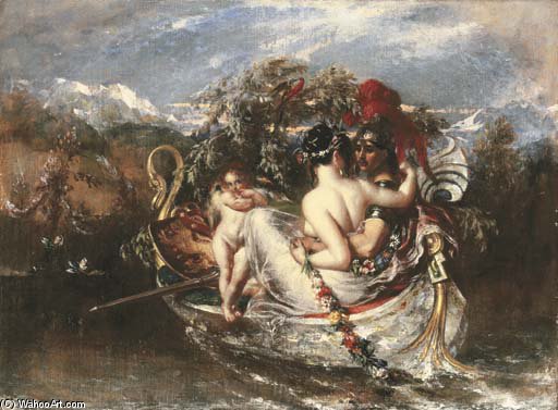 Phaedria And Cymochles On The Idle Lake — William Etty