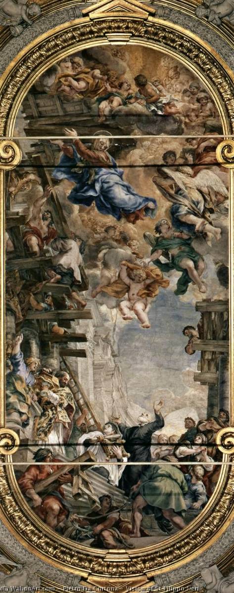 Vision Of St Filippo Neri — Pietro Da Cortona