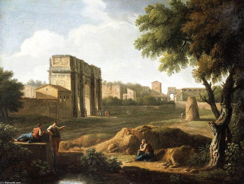 A View Of The Forum — Giovanni Battista Busiri