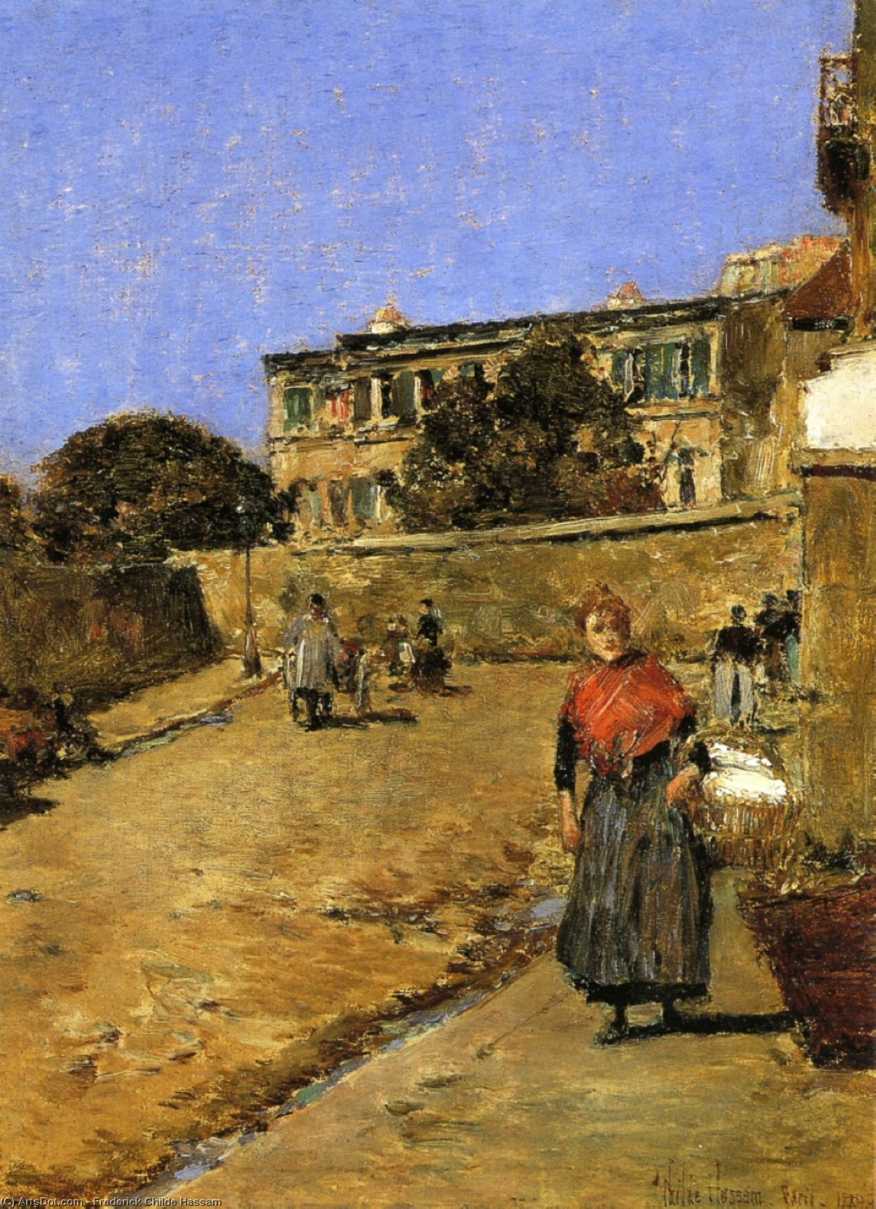 Escena Callejera, Montmartre — Frederick Childe Hassam