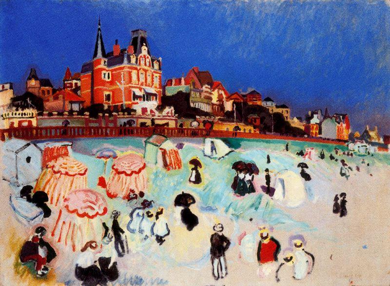 The Beach Of Sainte-adresse — Raoul Dufy