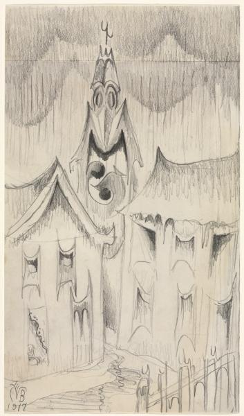 Church Bells Ringing, Rainy Winter Night, No. 2 — Charles Burchfield
