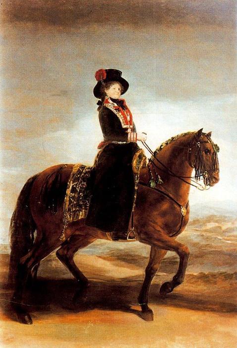 Queen María Luisa On Horseback — Francisco José De Goya Y Lucientes