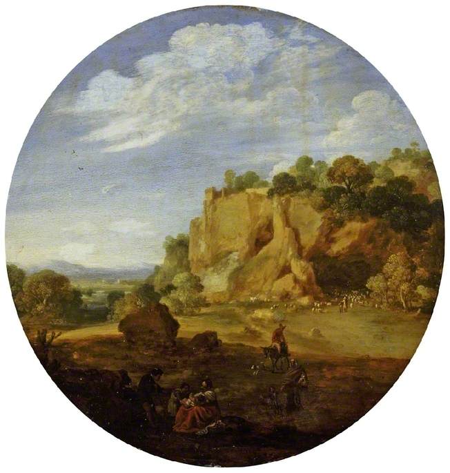 Classical Landscape With Rocks — Бартоломеус Бринберг