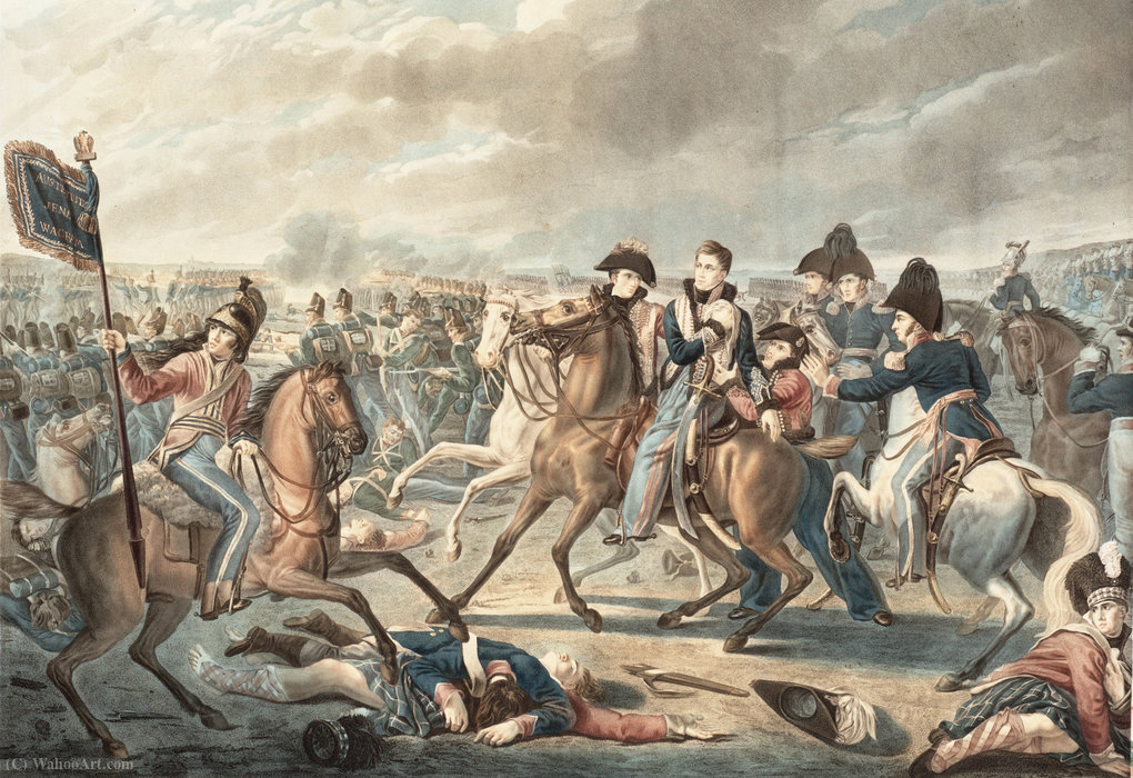 The Injury To The Prince Of Orange At Waterloo — Joseph Denis Odevaere