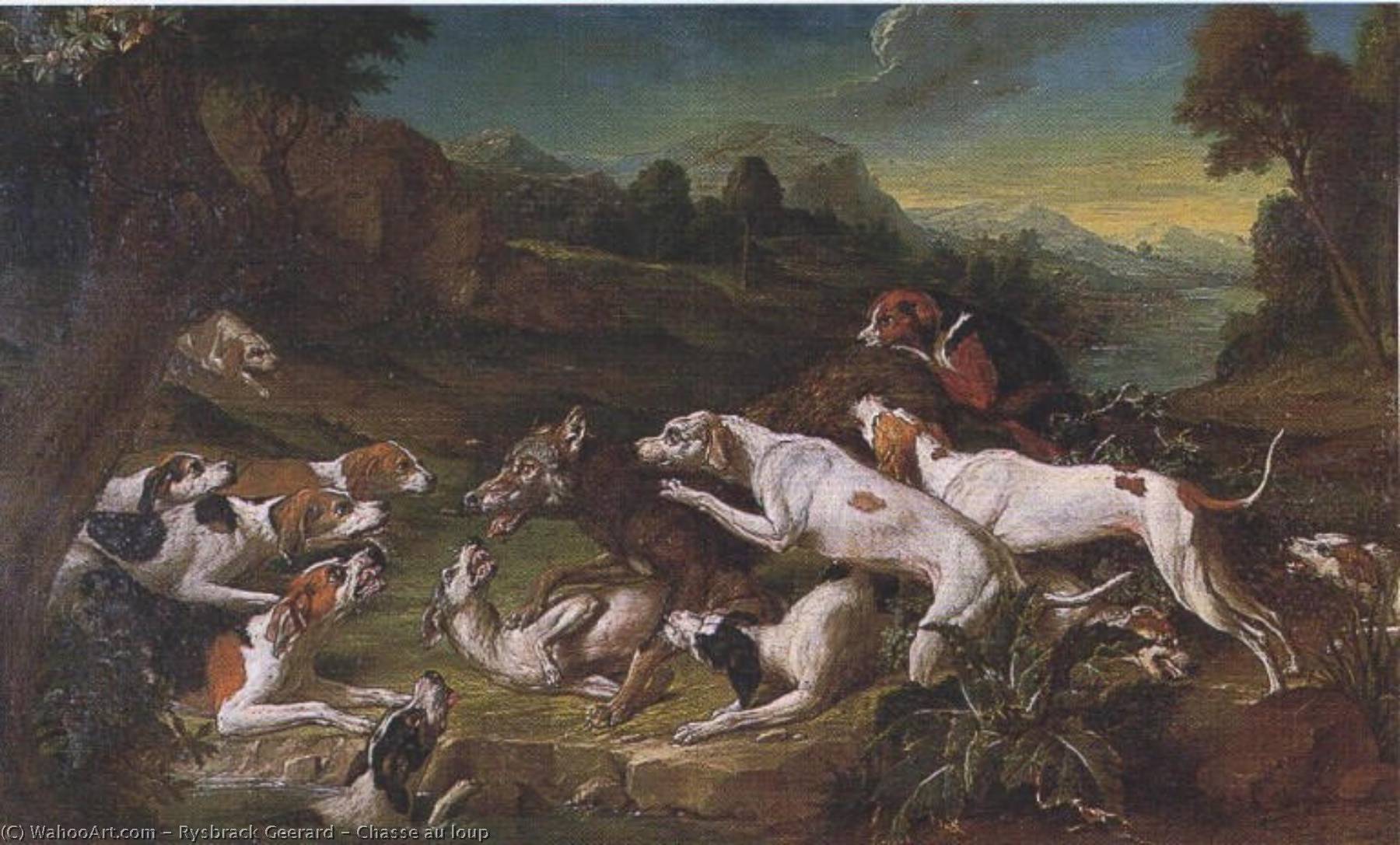 Chasse Au Loup — Rysbrack Geerard