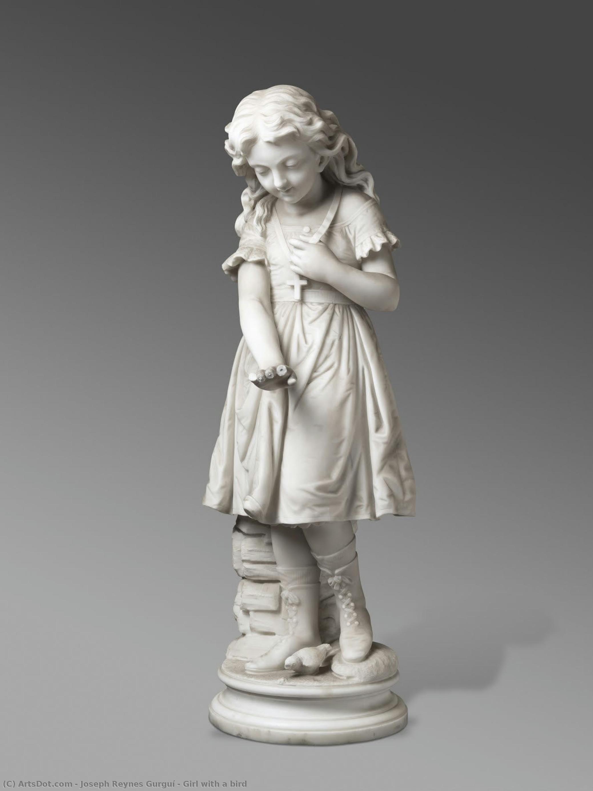 Girl With A Bird — Joseph Reynes Gurguí