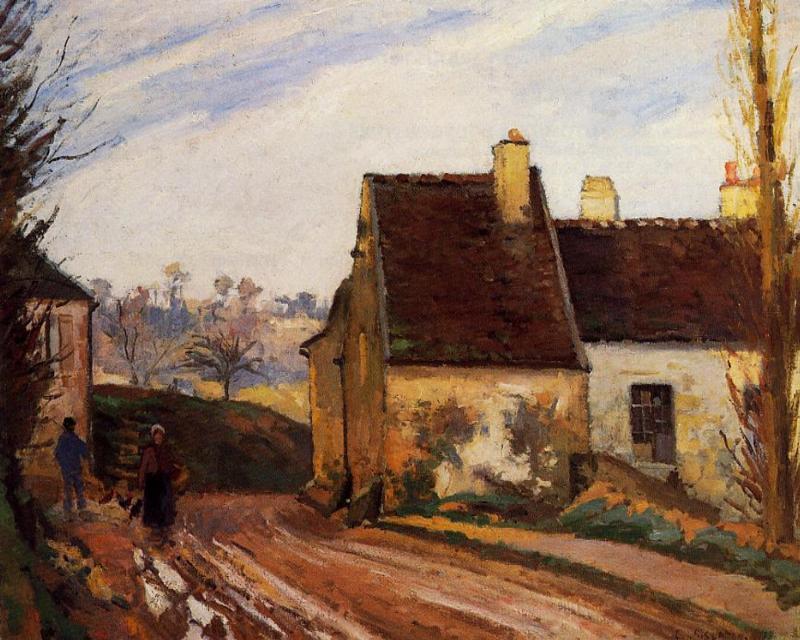 Homes Near The Osny — Camille Pissarro