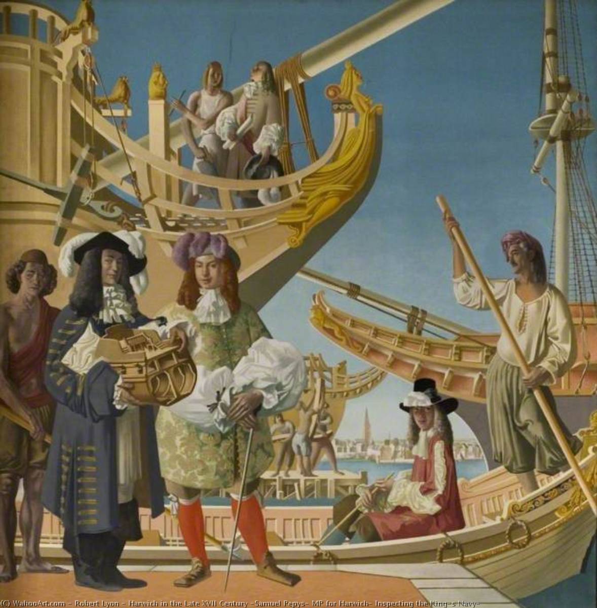 Harwich In The Late Xvii Century (samuel Pepys, Mp For Harwich, Inspecting The King's Navy) — Robert Lyon