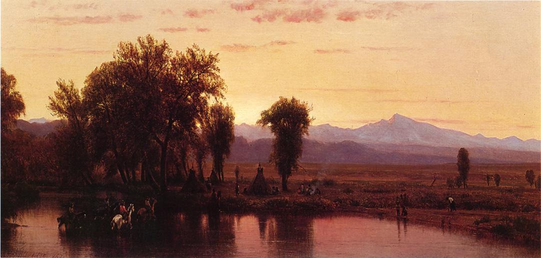 Indians Crossing The Platte River — Thomas Worthington Whittredge