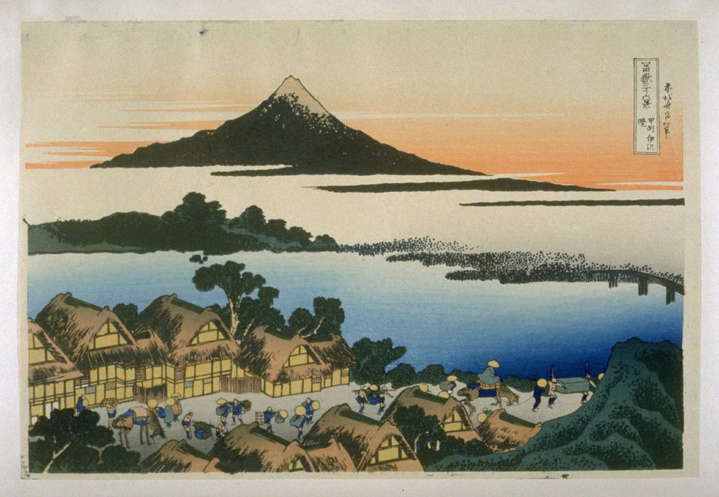 Koshu Tzawn-no-akatsuki — Katsushika Hokusai