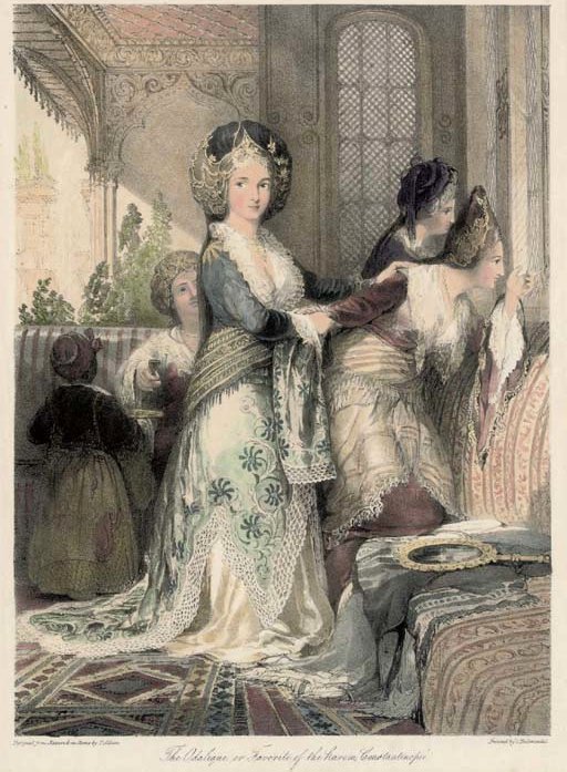 The Odalique Or Favorite Of The Harem — Thomas Allom