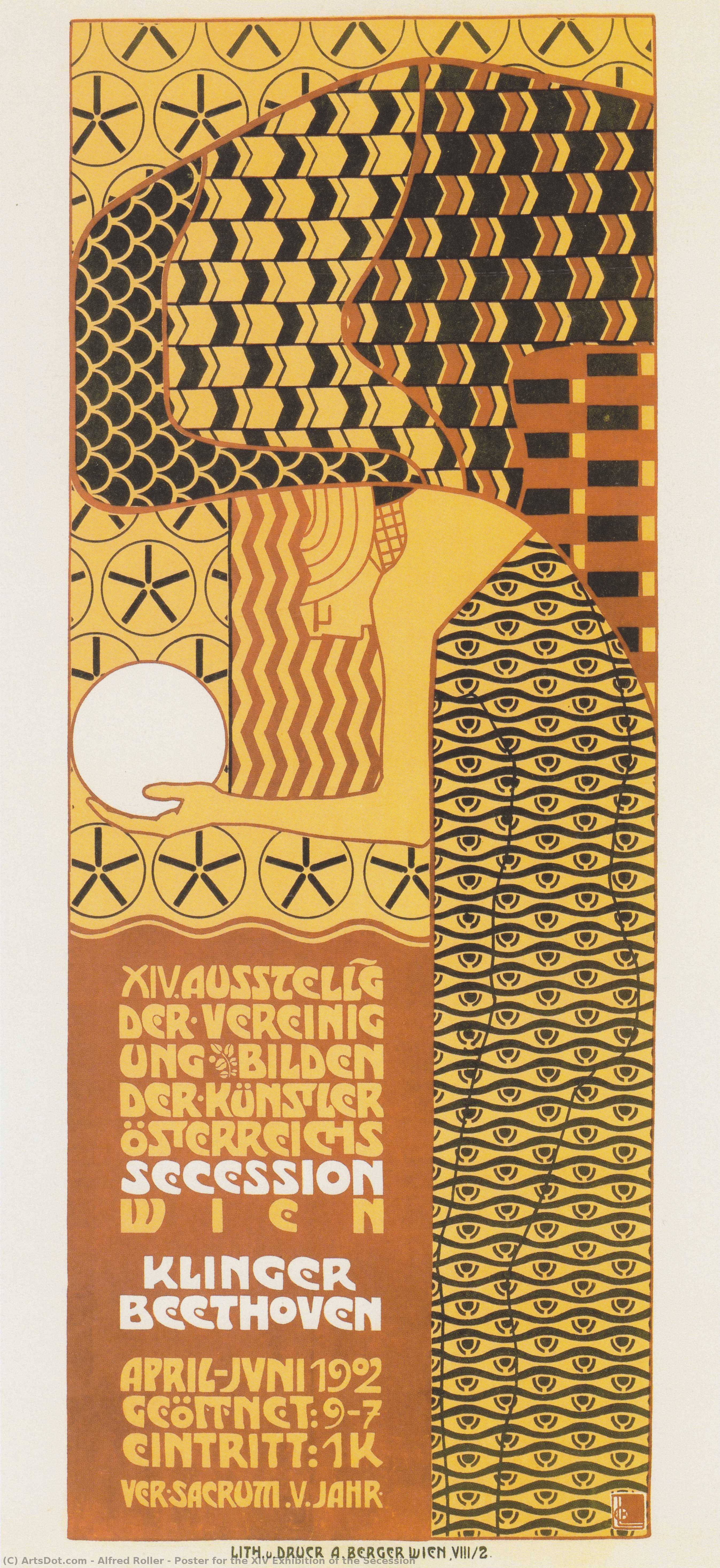 Poster For The Xiv Exhibition Of The Secession — Alfred Roller