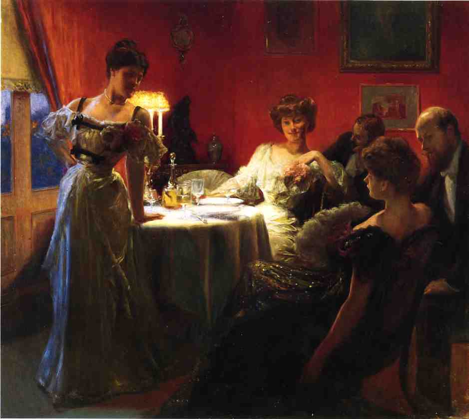 A Supper Party — Джулиус Леблан Стюарт