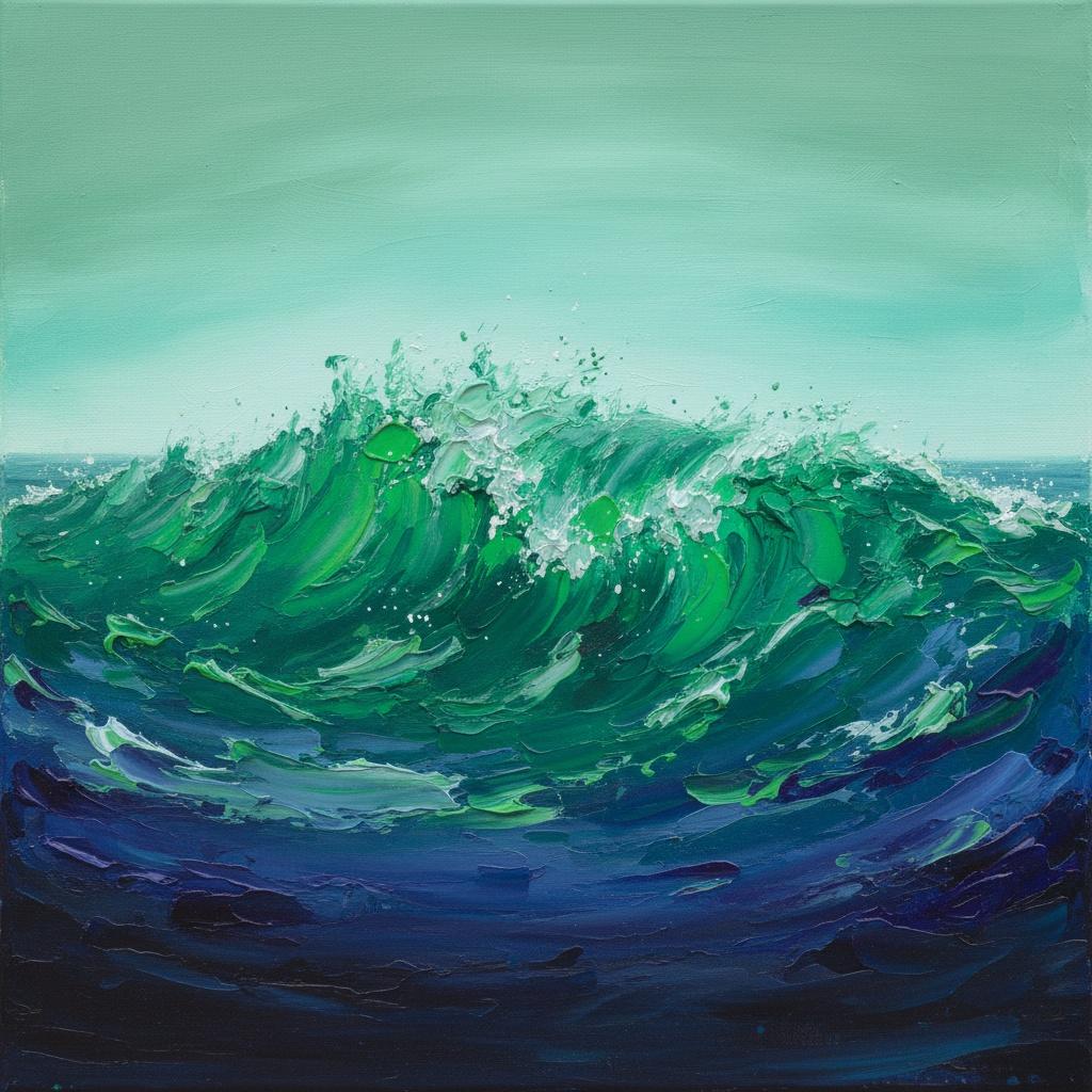 Ephemeral Majesty: Where Emerald Currents Meet The Haze Of Unseen Horizons — Christian Noiret