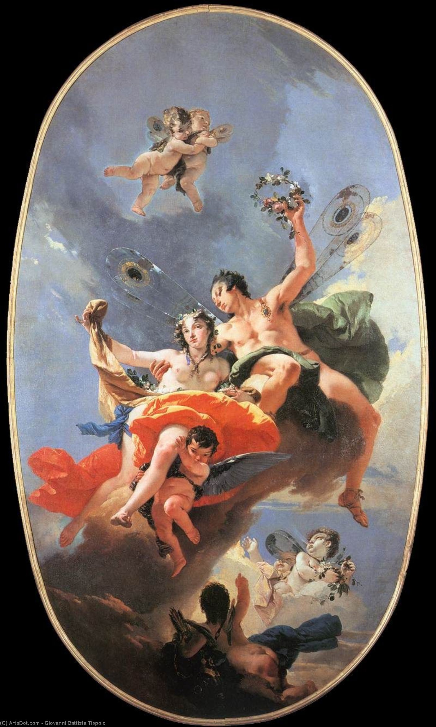 The Triumph Of Zephyr And Flora — Giambattista Tiepolo