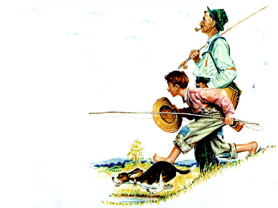 Fishing — Norman Rockwell