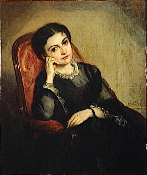 La Vicomtesse De Calonne, Assise — Louis-gustave Ricard