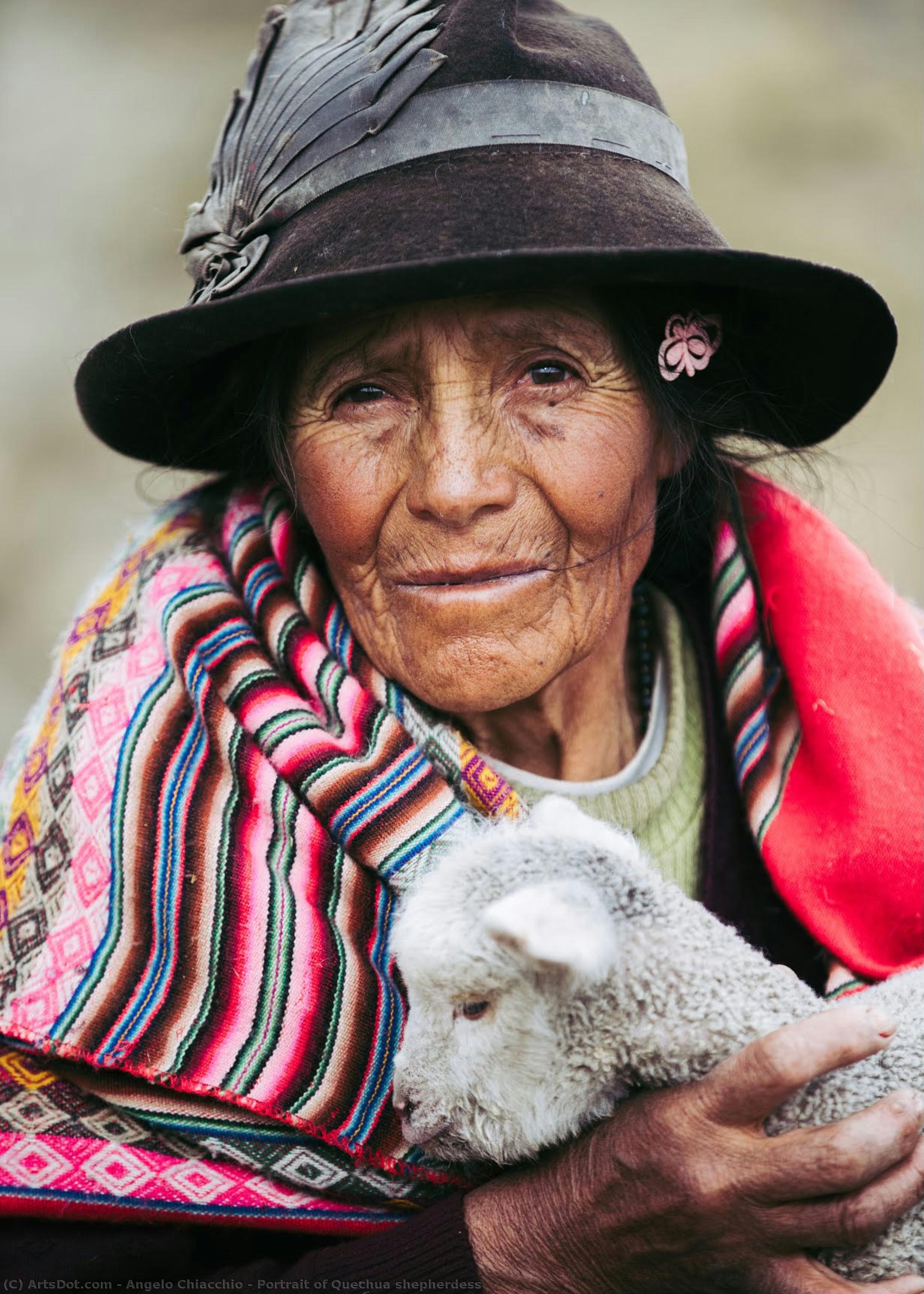 Portrait Of Quechua Shepherdess — アンジェロ・キアッキオ